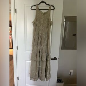 Magnolia Pearl Hand Embroidered Maxi Dress